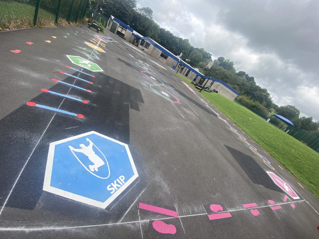 Enhancing Balance and Coordination with Playground Markings
