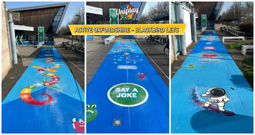 Public Space Playground Markings UK: Play Corridor Installation for Active Oxfordshire