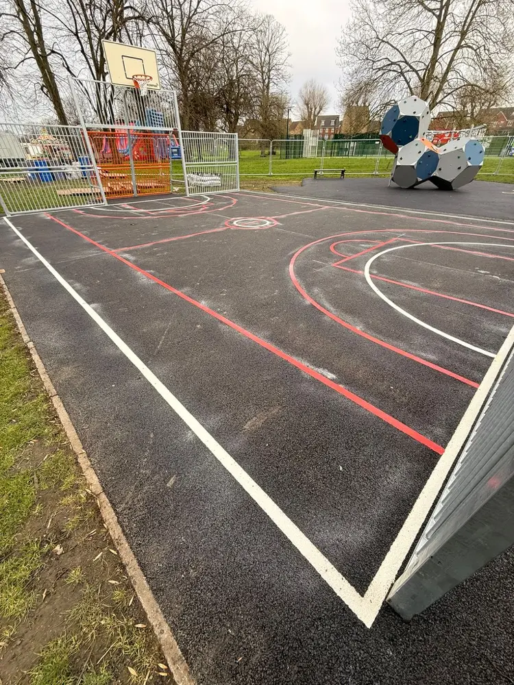 Sports Court thermoplastic playground marking at a UK school