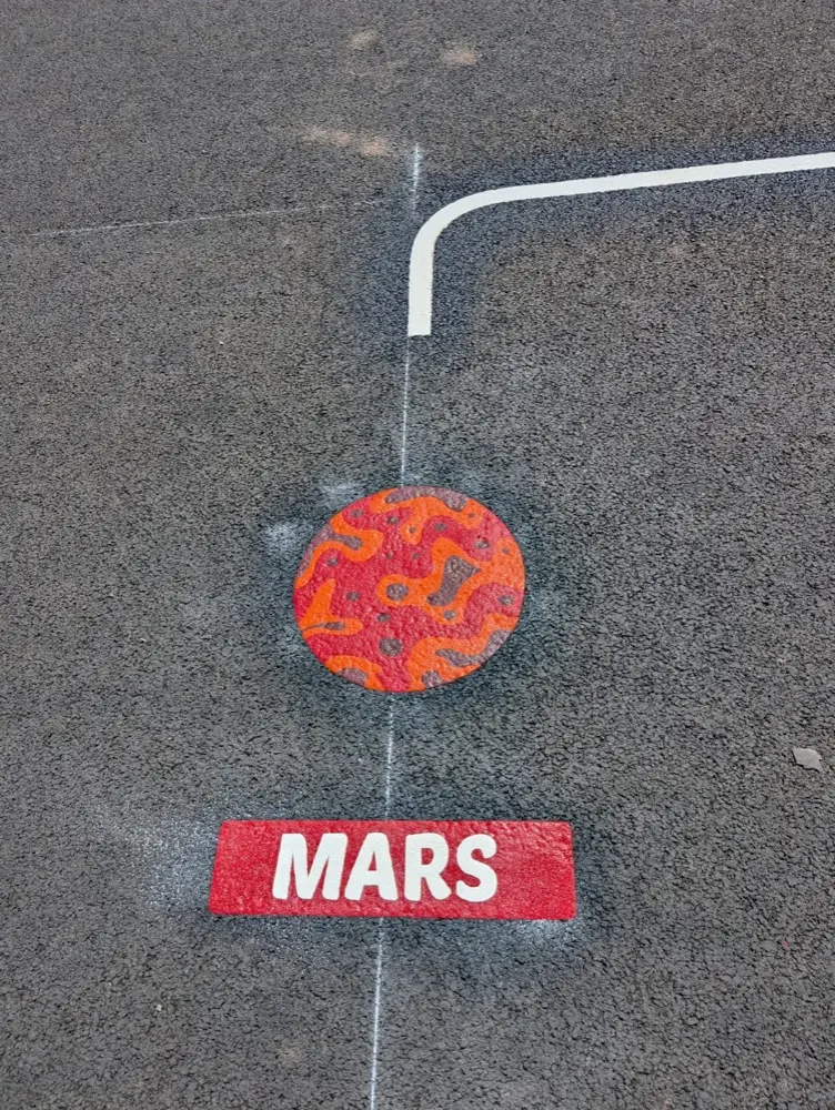 Solar Trail thermoplastic playground marking at a UK school