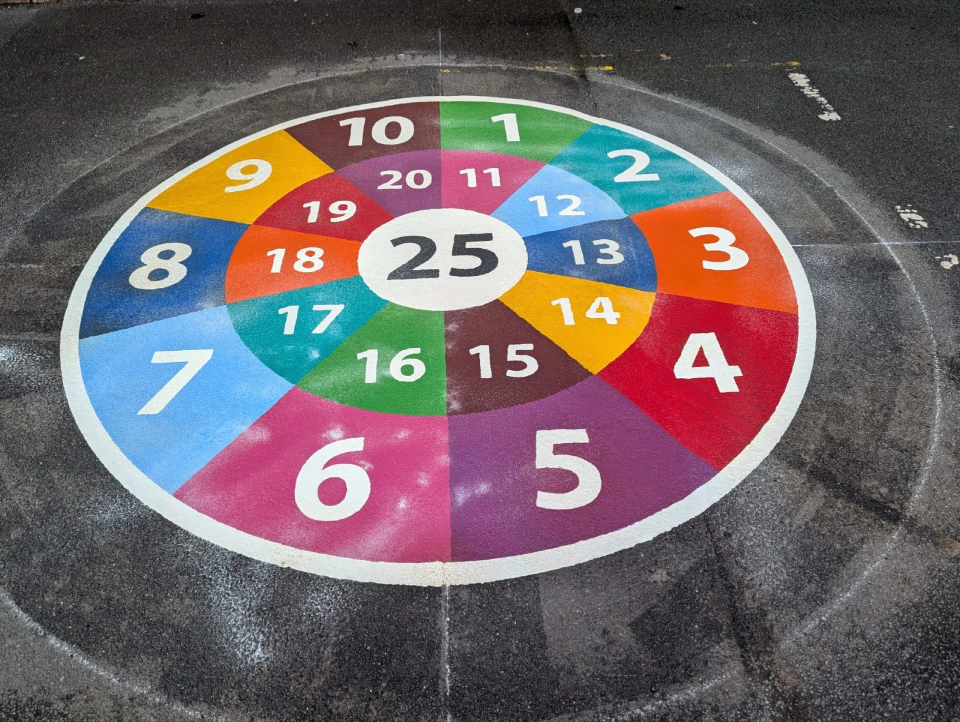 Real target games installed on a school playground