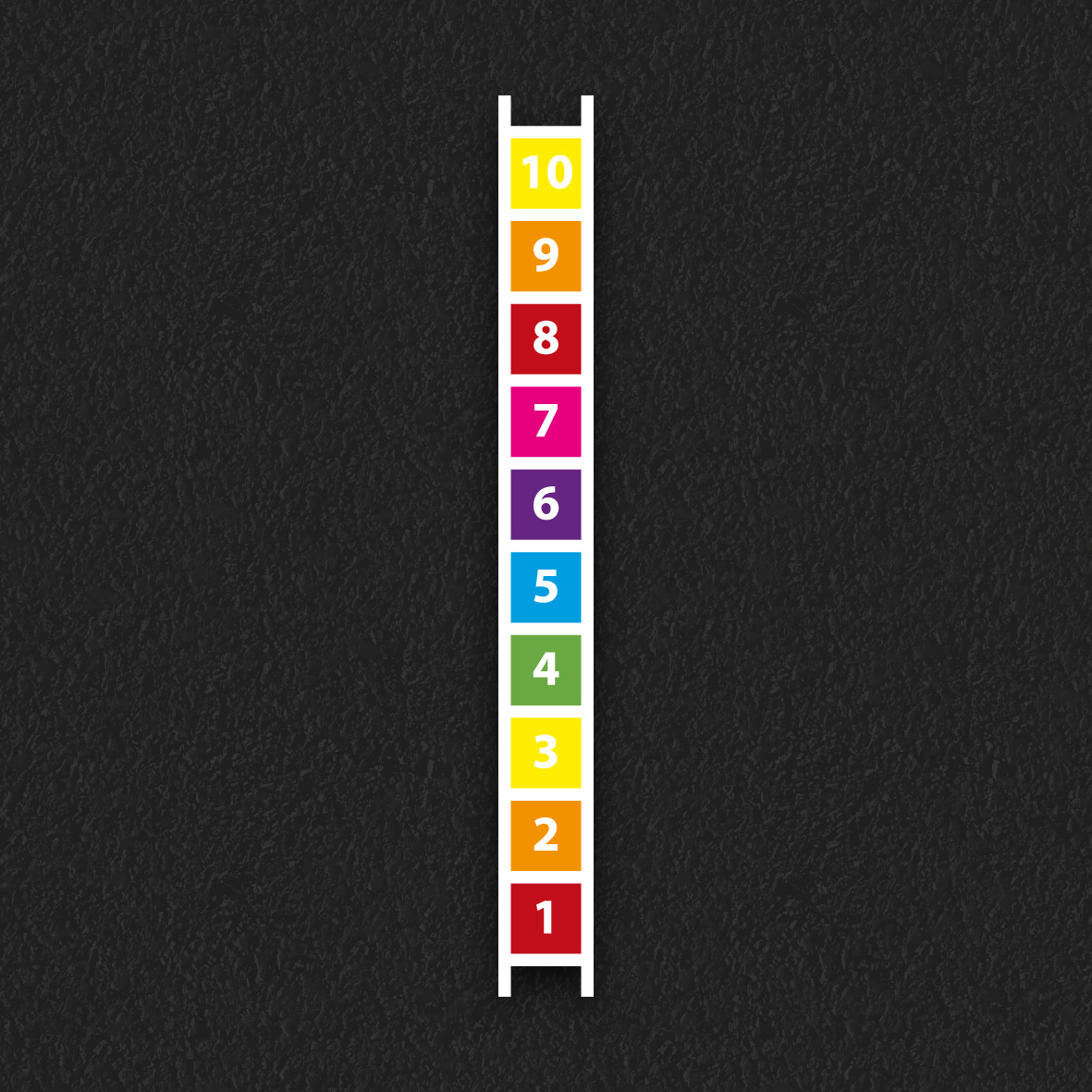 1-10 Number Ladder thermoplastic playground marking