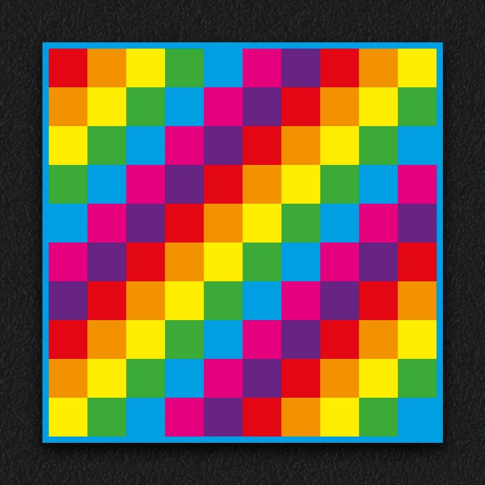 1-100 Grid Blank thermoplastic playground marking