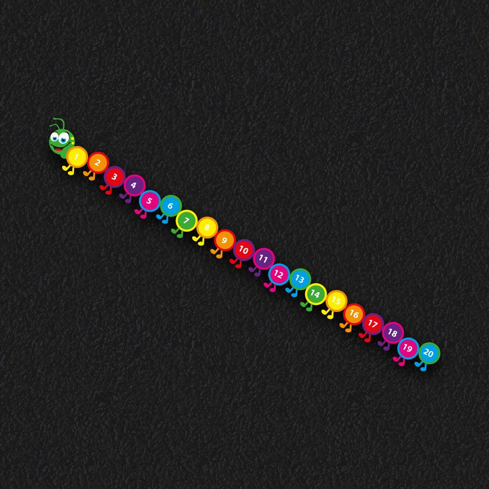 1-20 Caterpillar thermoplastic playground marking