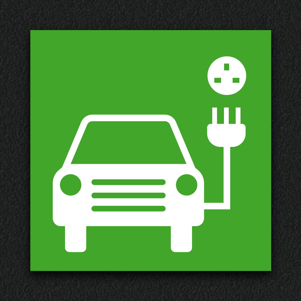 EV Bay Logo 2 thermoplastic car park marking