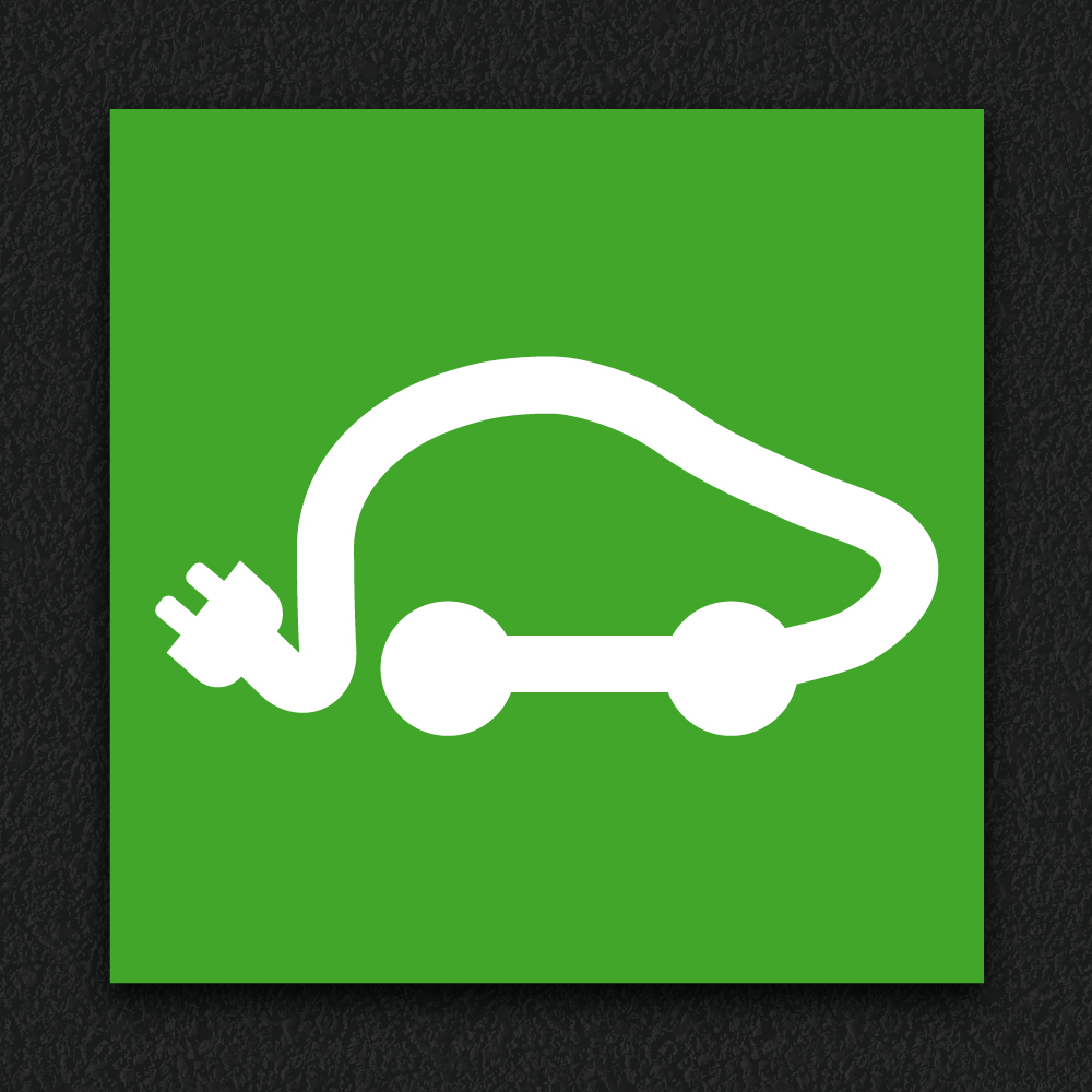 EV Bay Logo 3 thermoplastic car park marking