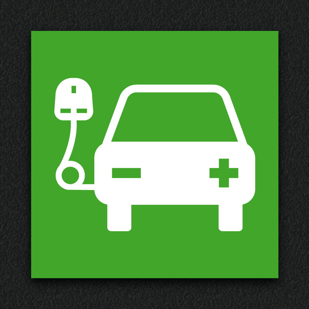 EV Bay Logo 4 thermoplastic car park marking