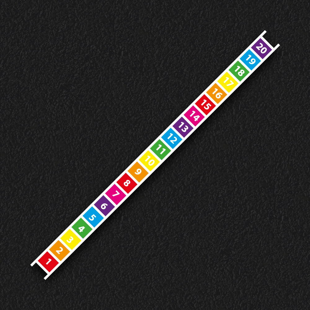 1-20 Number Ladder thermoplastic playground marking