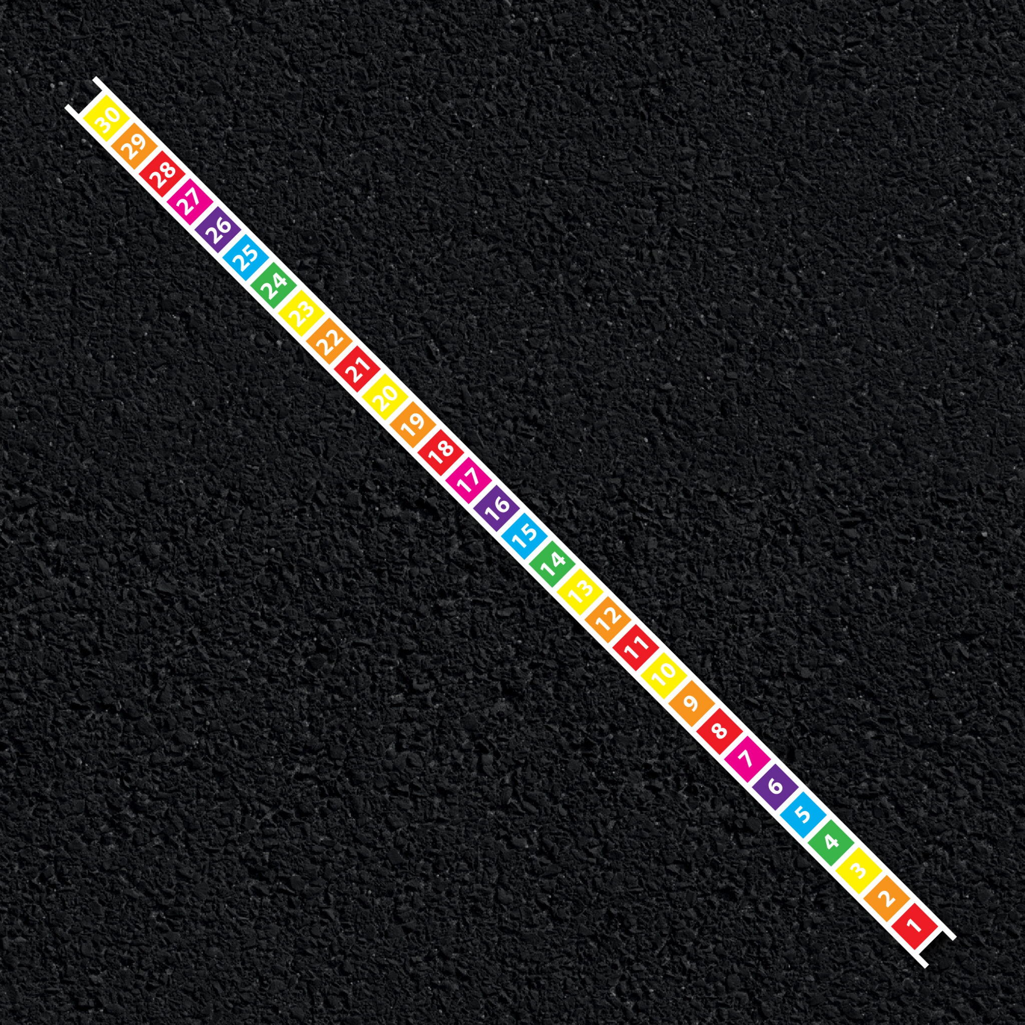 1-30 Number Ladder thermoplastic playground marking