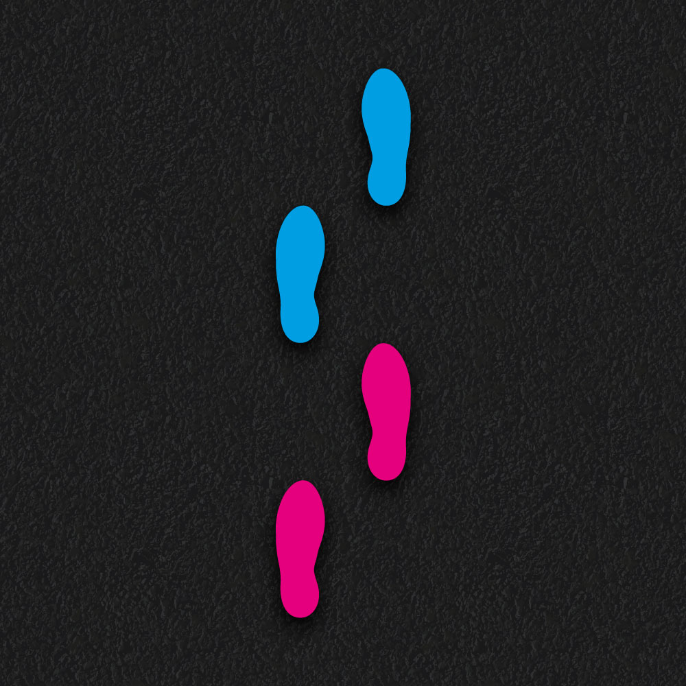 Shoe Print Pair thermoplastic playground marking