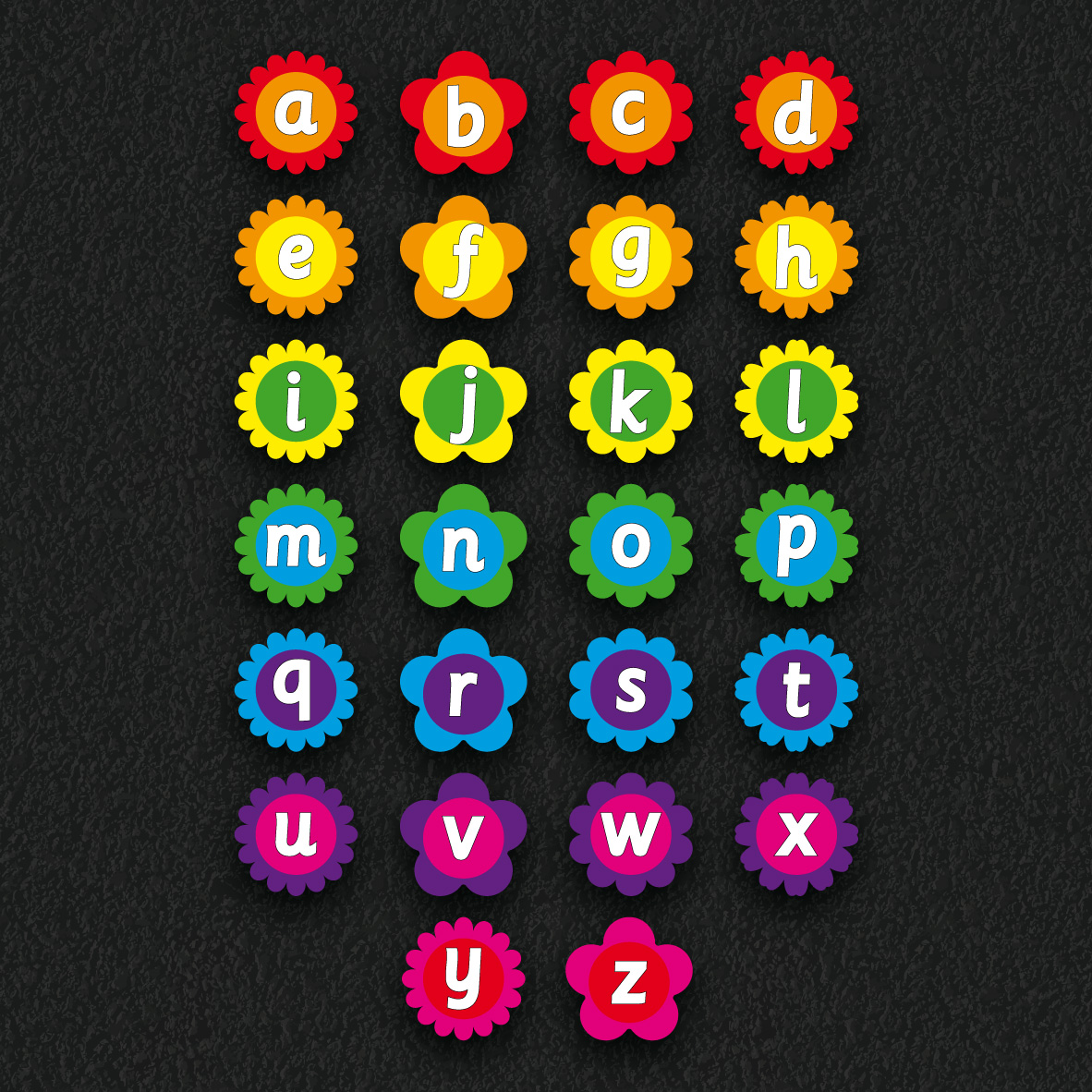 A-Z Flowers thermoplastic playground marking