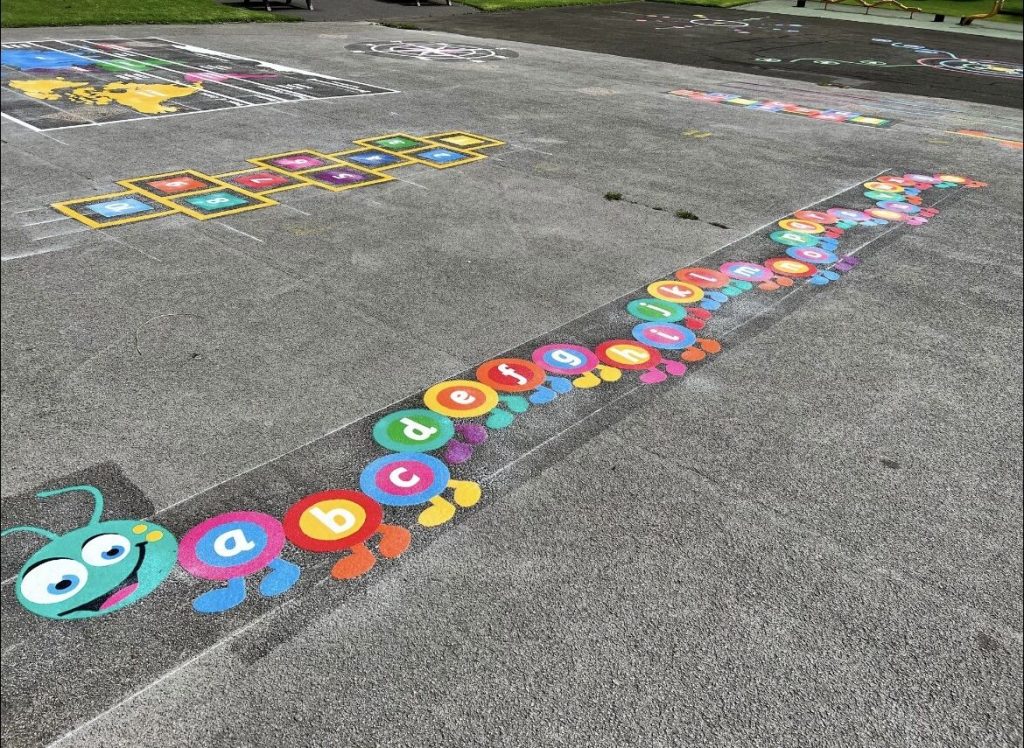 Letter Games Playground Markings