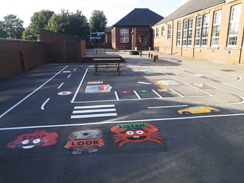Stanley St Peters Uniplay Playground Markings & ThermoPlastic Markings