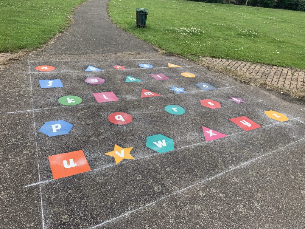 Letter Games Playground Markings
