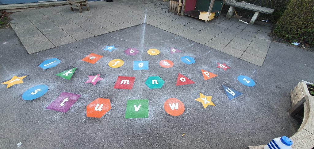 Letter Games Playground Markings