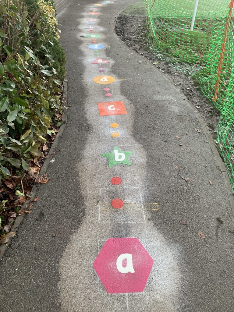Letter Games Playground Markings