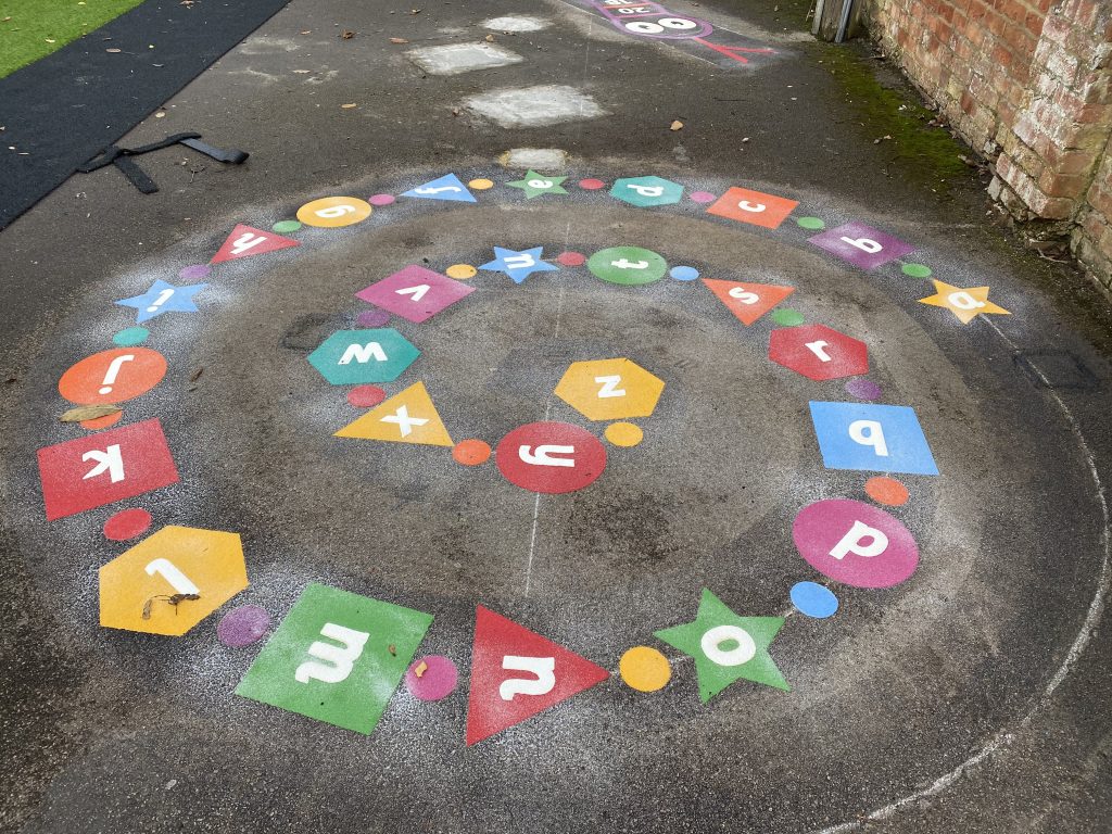 Letter Games Playground Markings