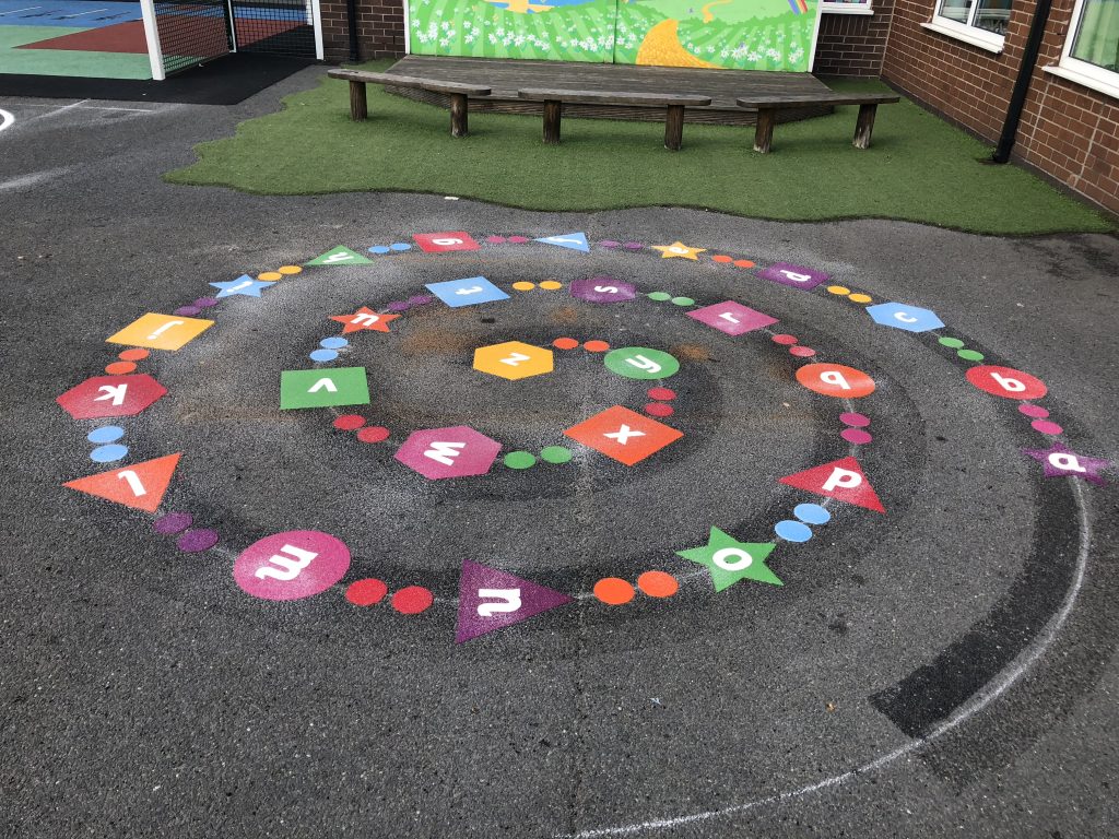 Letter Games Playground Markings