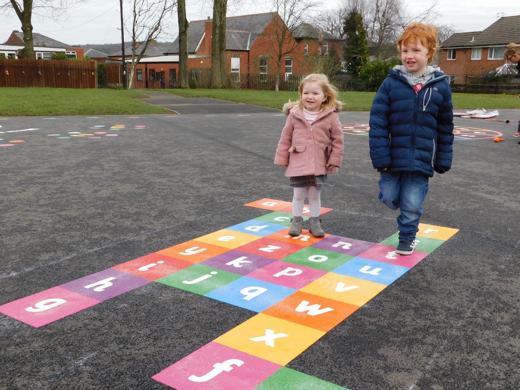 Letter Games Playground Markings