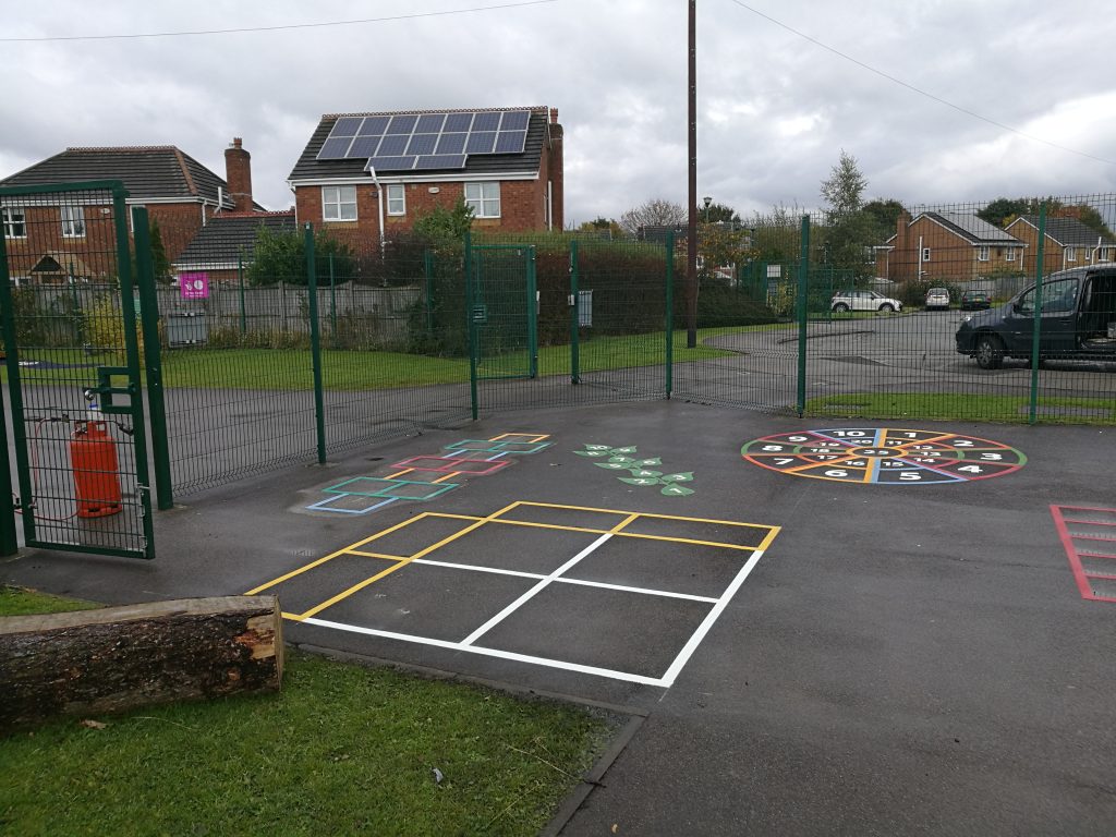 Number Games & Grids Playground Markings