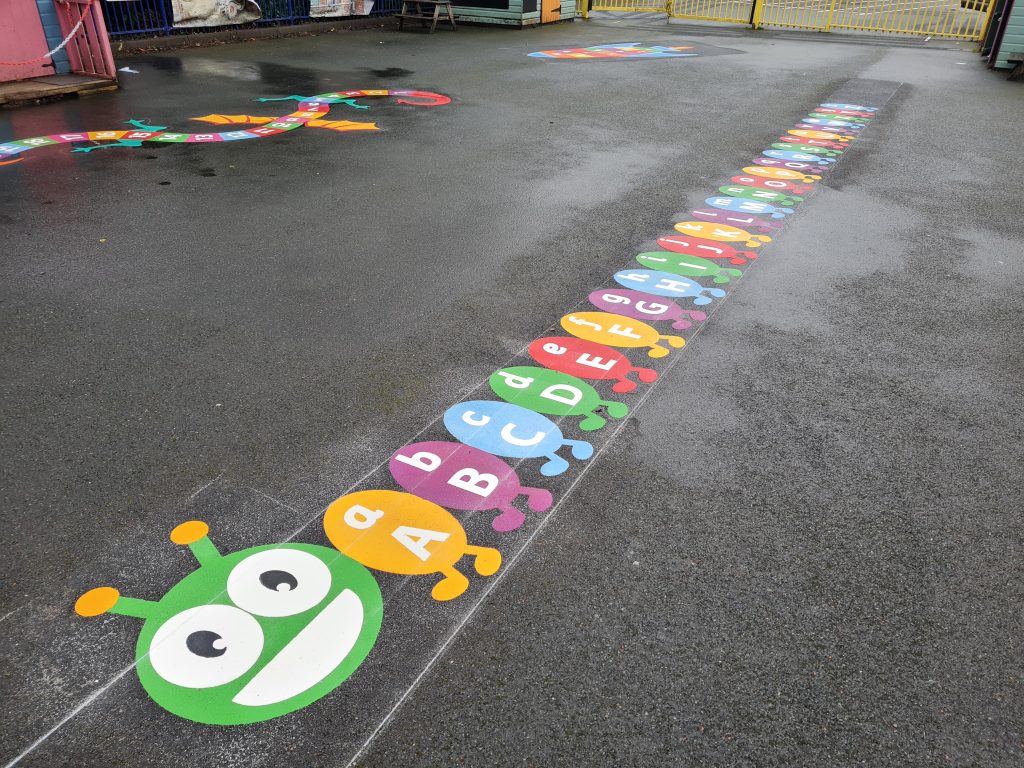 Letter Games Playground Markings