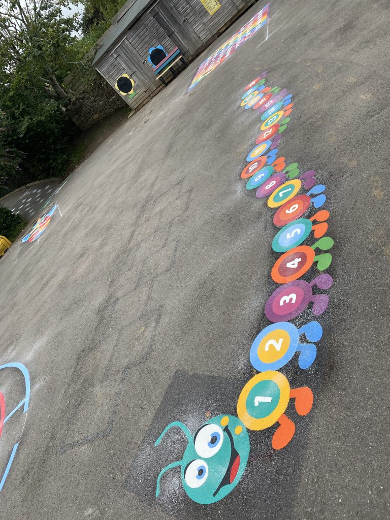 Number Games & Grids Playground Markings