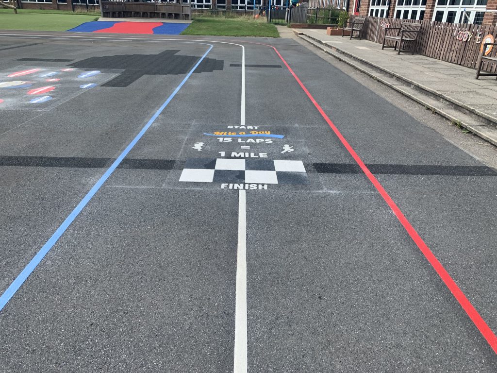 Mile A Day Playground Markings