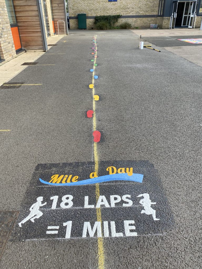 Mile A Day Playground Markings