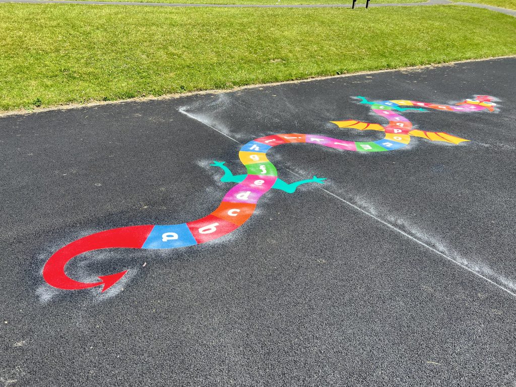 Letter Games Playground Markings