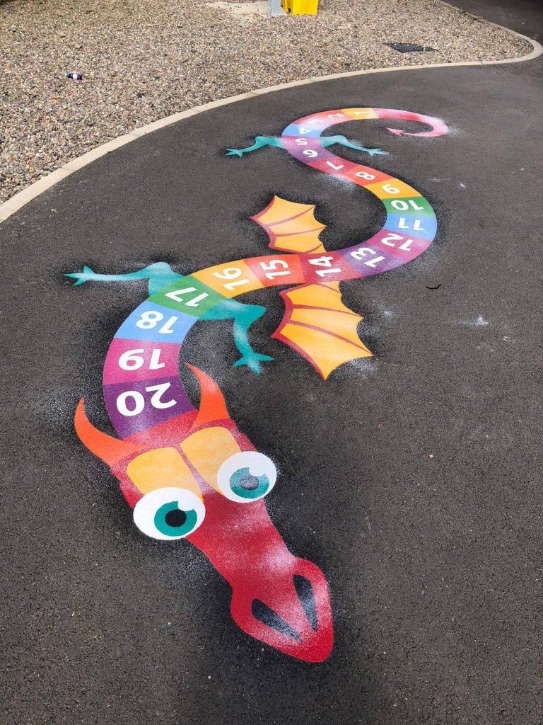 Number Games & Grids Playground Markings