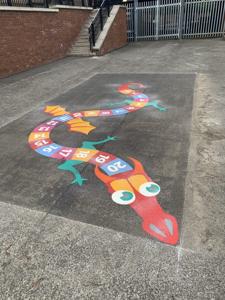 Number Games & Grids Playground Markings