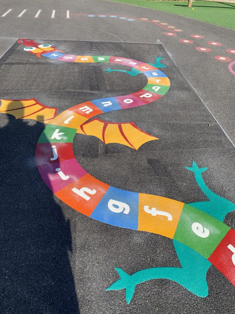 Letter Games Playground Markings