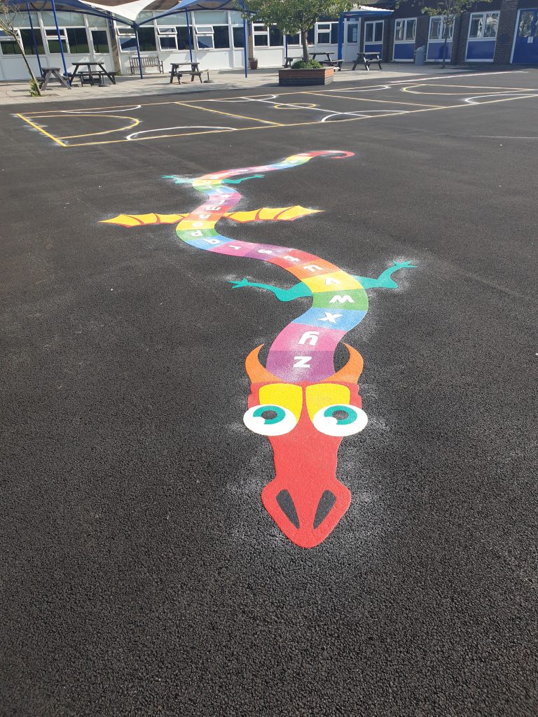 Letter Games Playground Markings