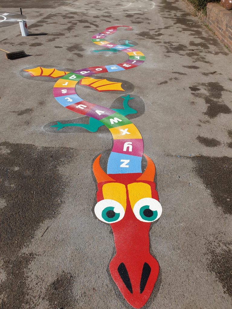 Letter Games Playground Markings