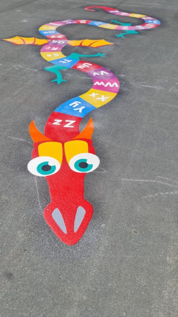 Letter Games Playground Markings