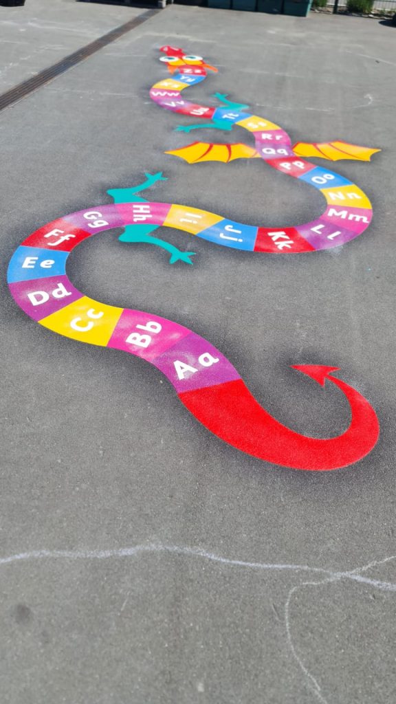Letter Games Playground Markings