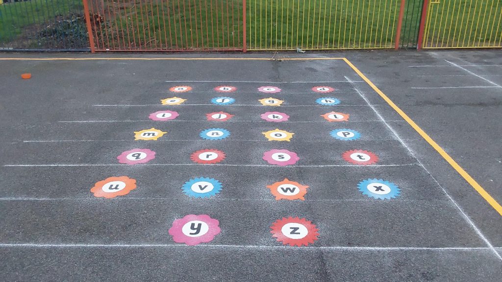 Letter Games Playground Markings