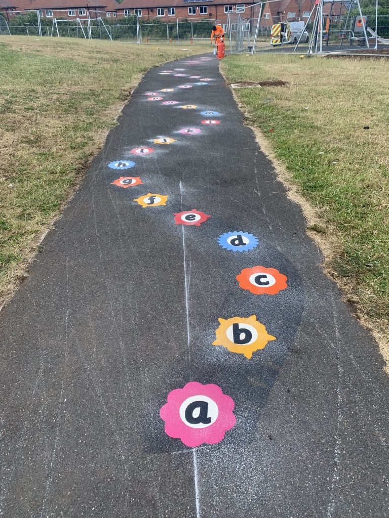 Letter Games Playground Markings