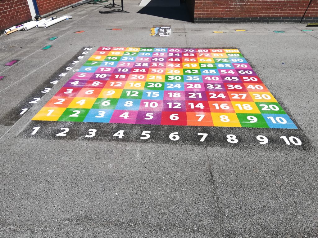 Number Games & Grids Playground Markings