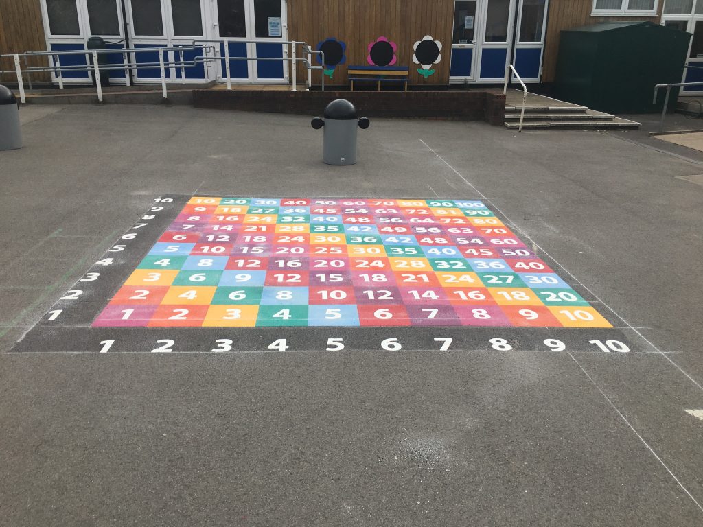 Number Games & Grids Playground Markings