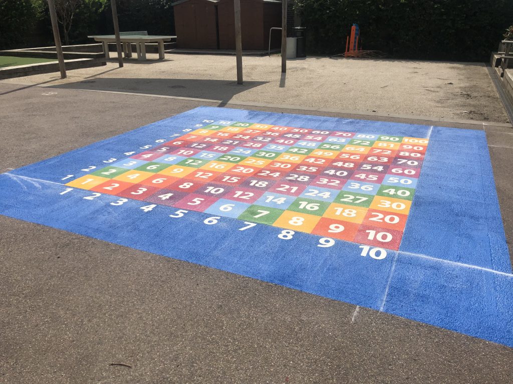 Number Games & Grids Playground Markings
