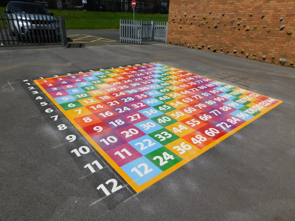 Number Games & Grids Playground Markings