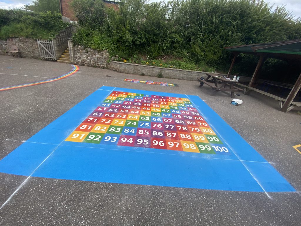 Number Games & Grids Playground Markings