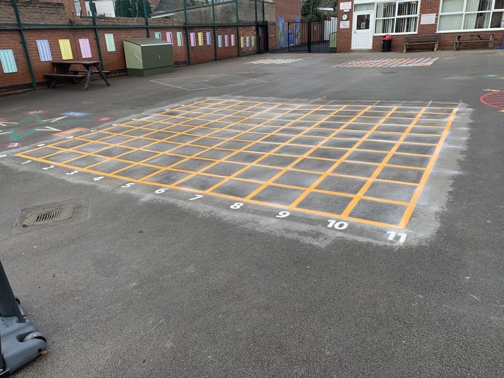 Number Games & Grids Playground Markings
