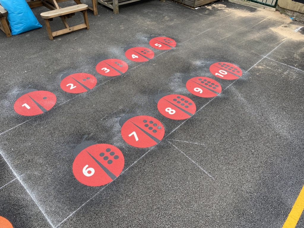 Number Games & Grids Playground Markings