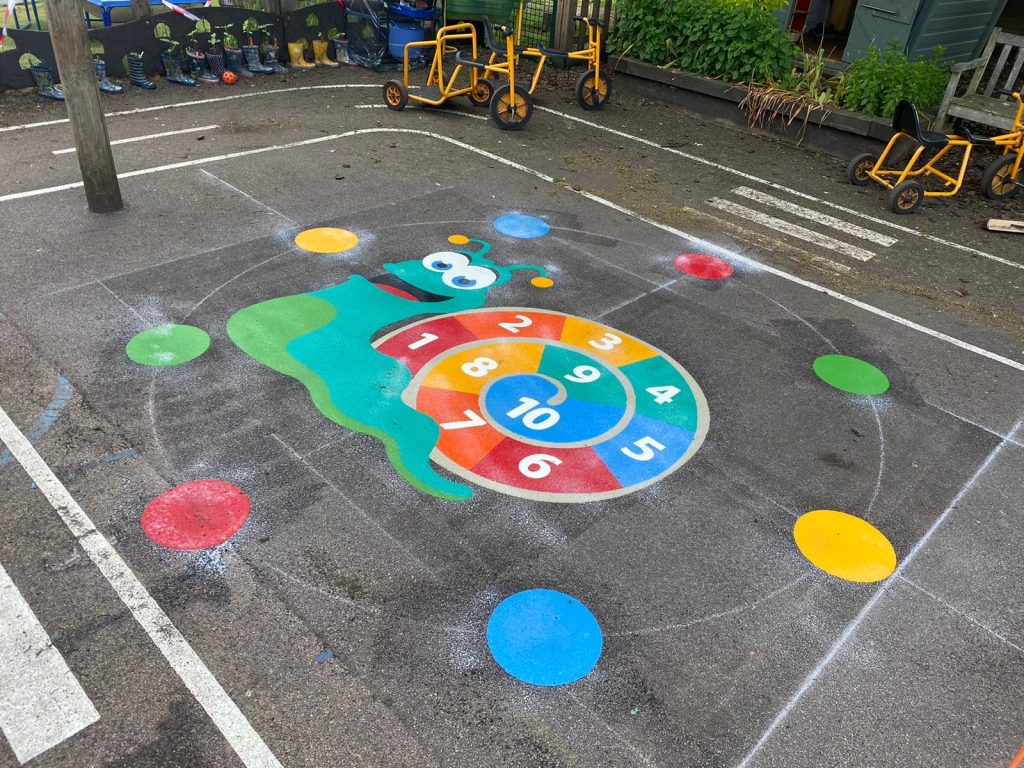 Number Games & Grids Playground Markings