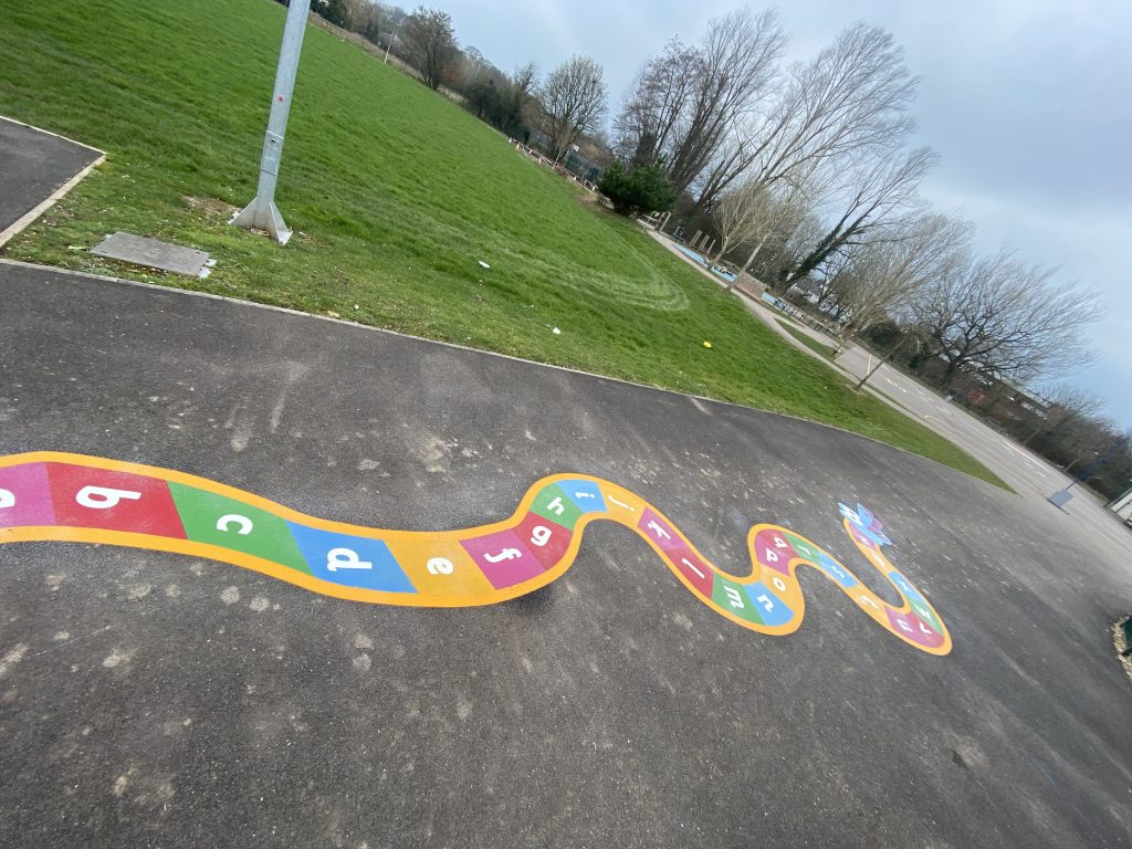 Letter Games Playground Markings