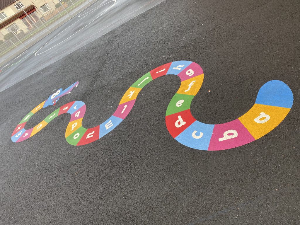 Letter Games Playground Markings