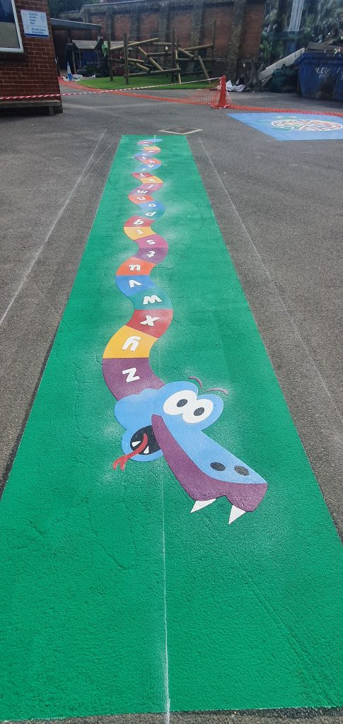 Letter Games Playground Markings