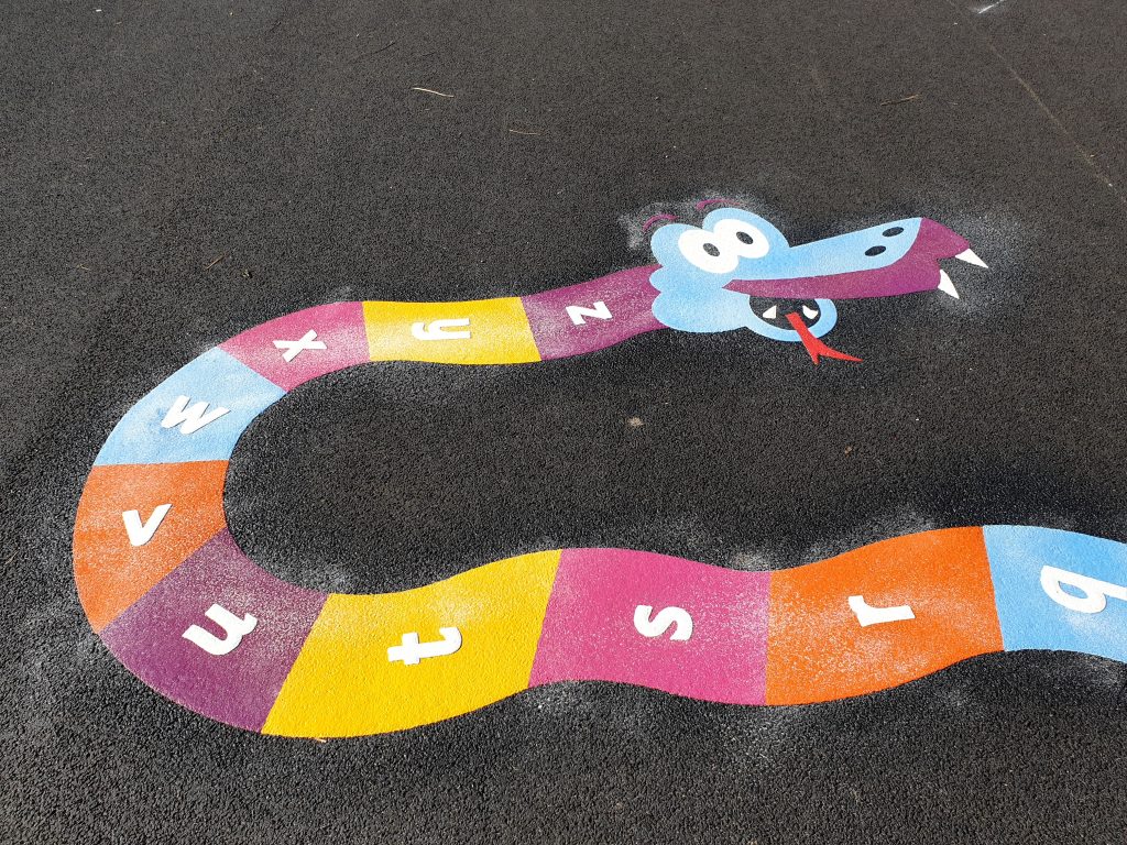 Letter Games Playground Markings
